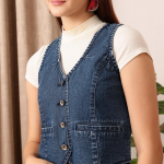 Crop Cotton Denim Jacket